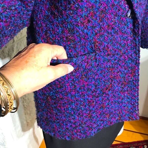 Vintage Retro Multi-Colour Wool Tweed Jacket - Picture 9 of 10